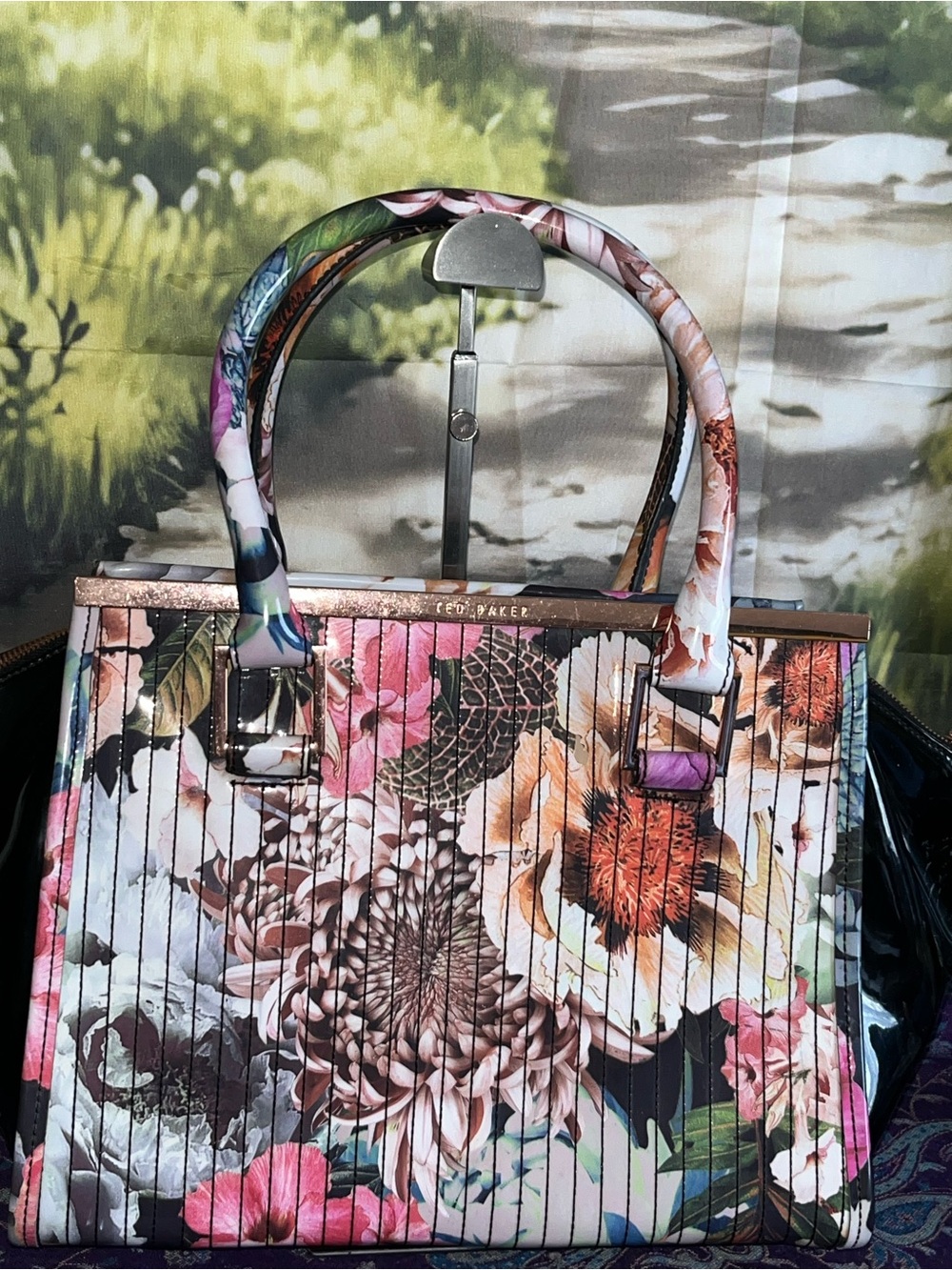Ted Baker Multicolor Floral Top-Handle Satchel